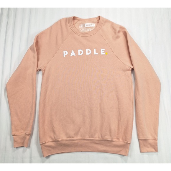 mi. paddle Tops - mi. paddle Peach Raglan Sleeve Graphic Pullover Sweatshirt ladies Medium